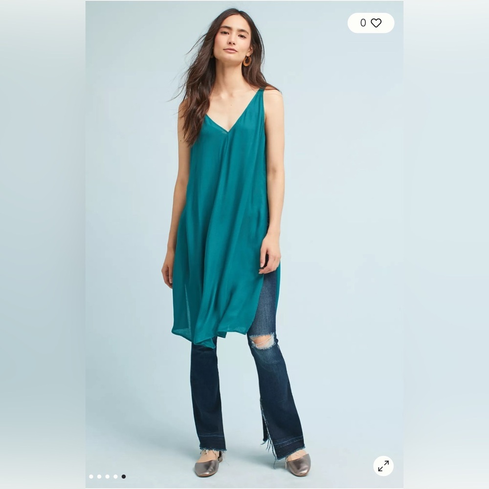 Anthropologie Floreat Floral Layering Slip